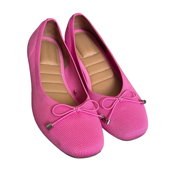 Cynthia Rowley Bow Knitted Memory Foam Ballet Flats Size 7.5 - Picture 1 of 8